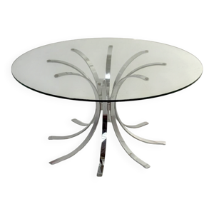 Table basse ronde vintage