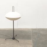 German floor lamp metal and plastic Tripod Ufo 370 by Bega, 1950s