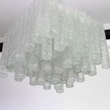 Murano glass tubes ceiling lights by Doria, Germany, 1960s.
