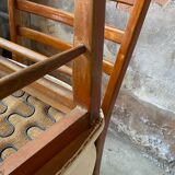 Set of 4 vintage an50 Scandinavian white chairs