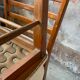 Lot de 4 chaises blanches scandinaves an50 vintage
