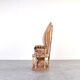 Mid-Century Wicker Peacock Emmanuelle Chair from Kok Maison, 1970s