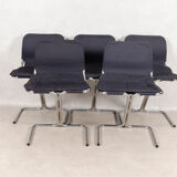 Set of 5 chairs by Ekstrand & Norman ,1970s Dux