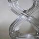 Vintage crystal candlestick from Vannes - Stamped French glass chandelier - Table candle holder from the 20th-century table art collection.