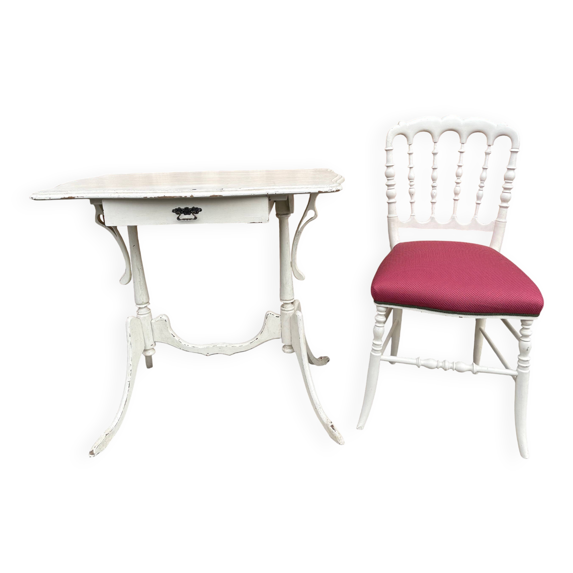 Antique dressing table with Napoleon III style chair