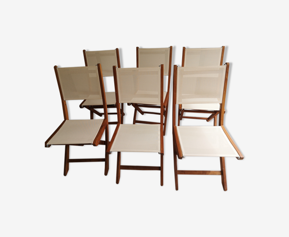 Lot de 6 chaises de jardin pliantes