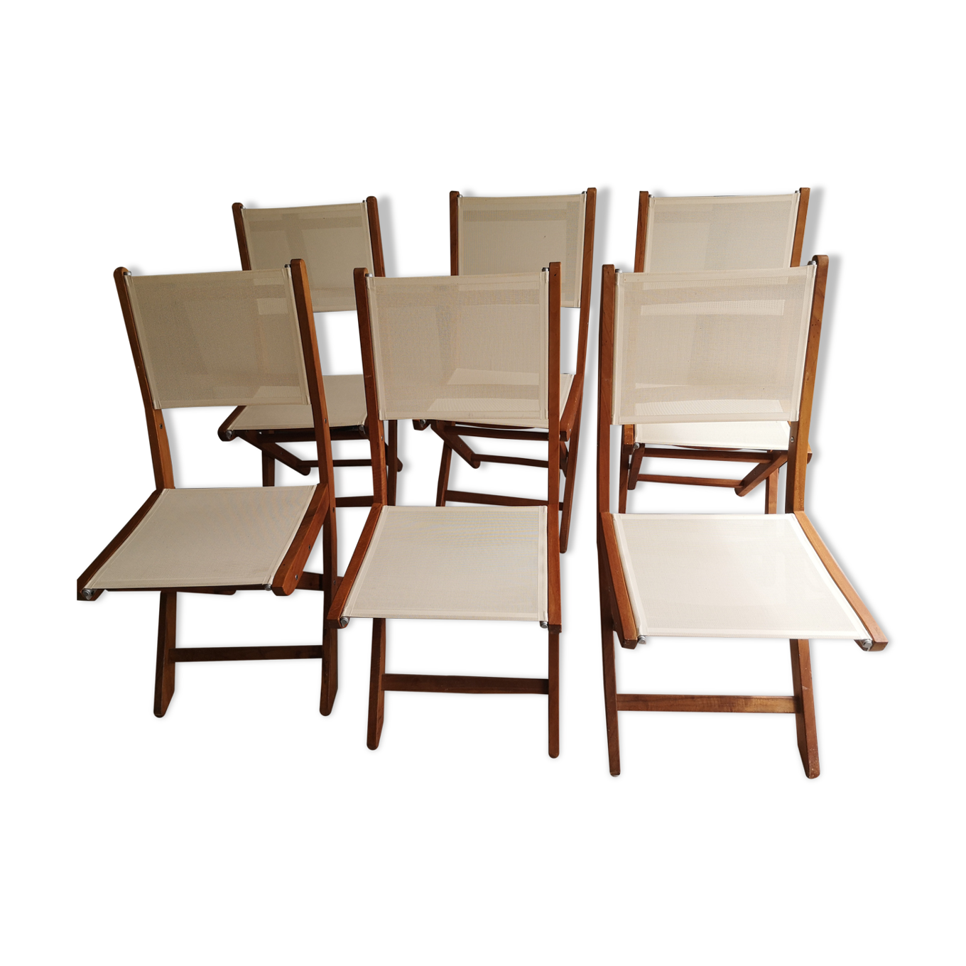 Lot de 6 chaises de jardin pliantes  Selency