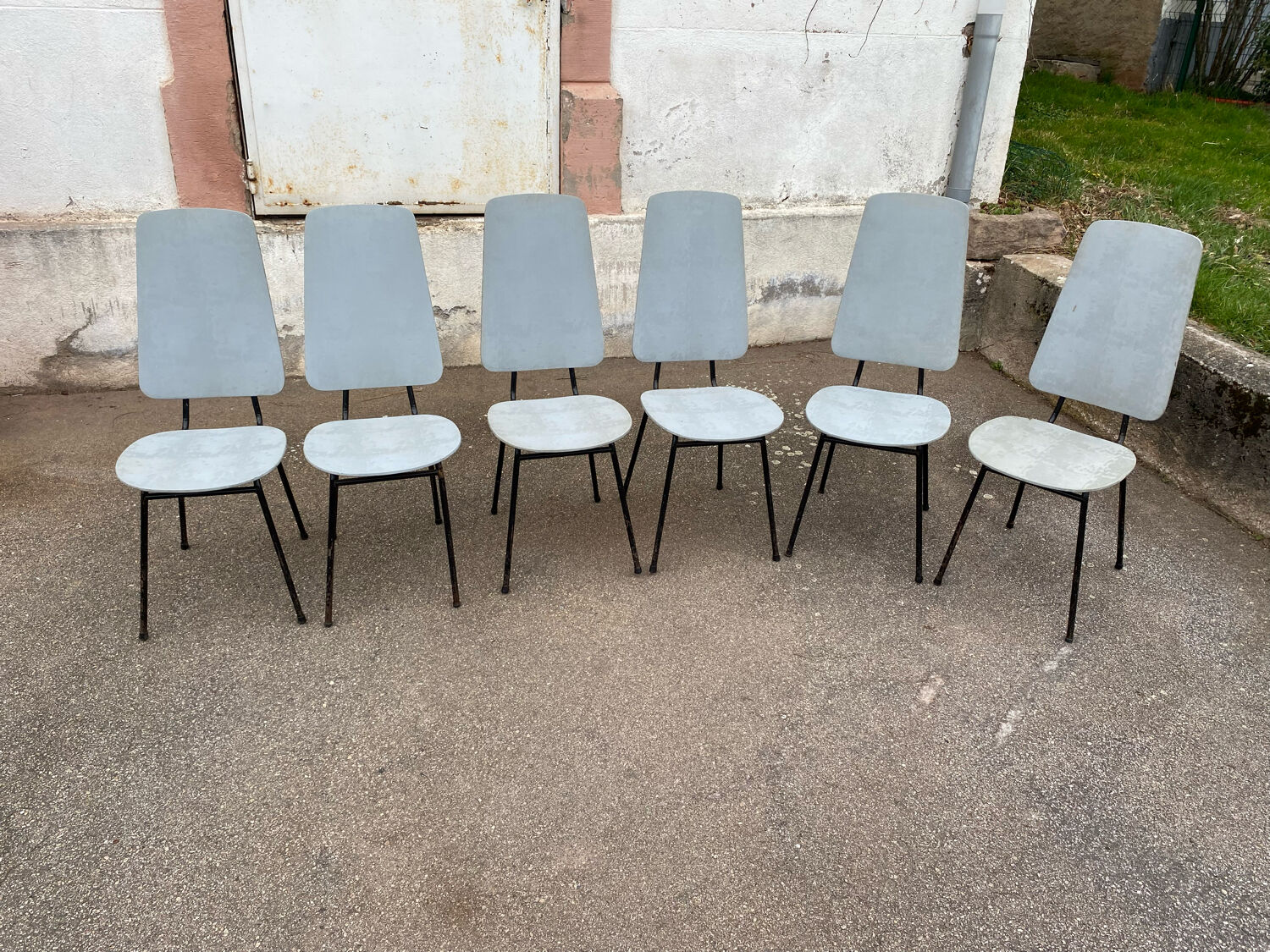 Set of 6 vintage dining room chairs