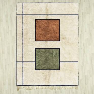 Traditional handmade Beni Ouarine rug 250cmx150cm