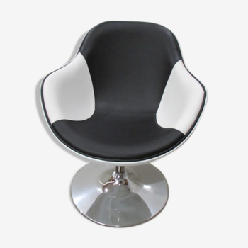 Armchair design Kok two-tone, black and white