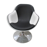 Armchair design Kok two-tone, black and white
