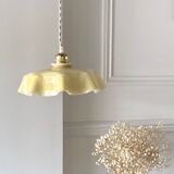 Vanilla opaline pendant light