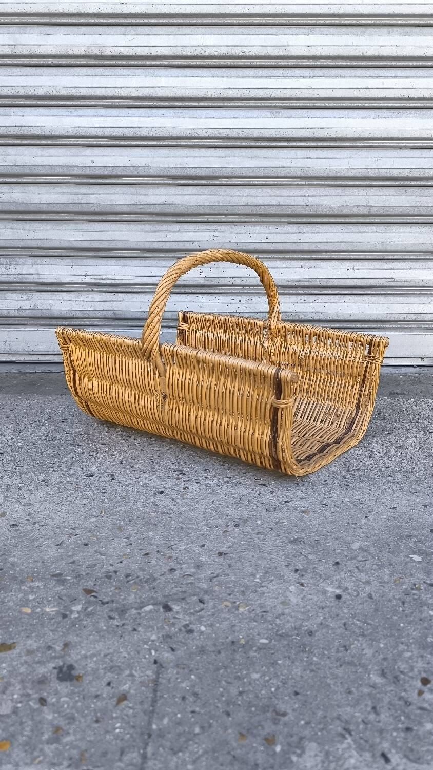 Vintage log basket
