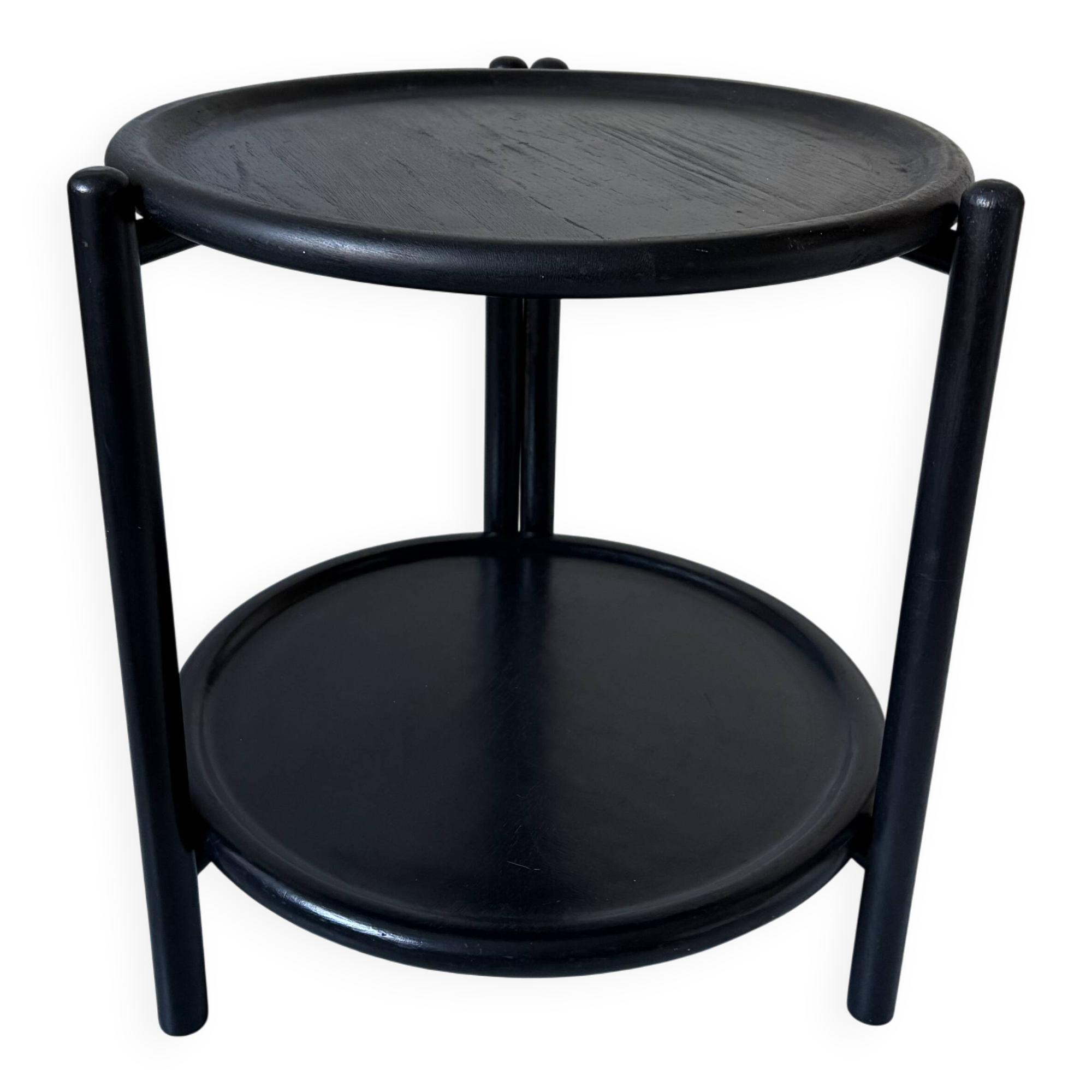 Bar cart from the 60s-70s in its factory black version, attributed to Jens Quistgaard.