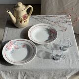 Set of 9 vintage Italian cups with metal handles.