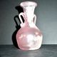Antique amphora vase in iridescent pink blown glass – Murano, Italy, 20th century