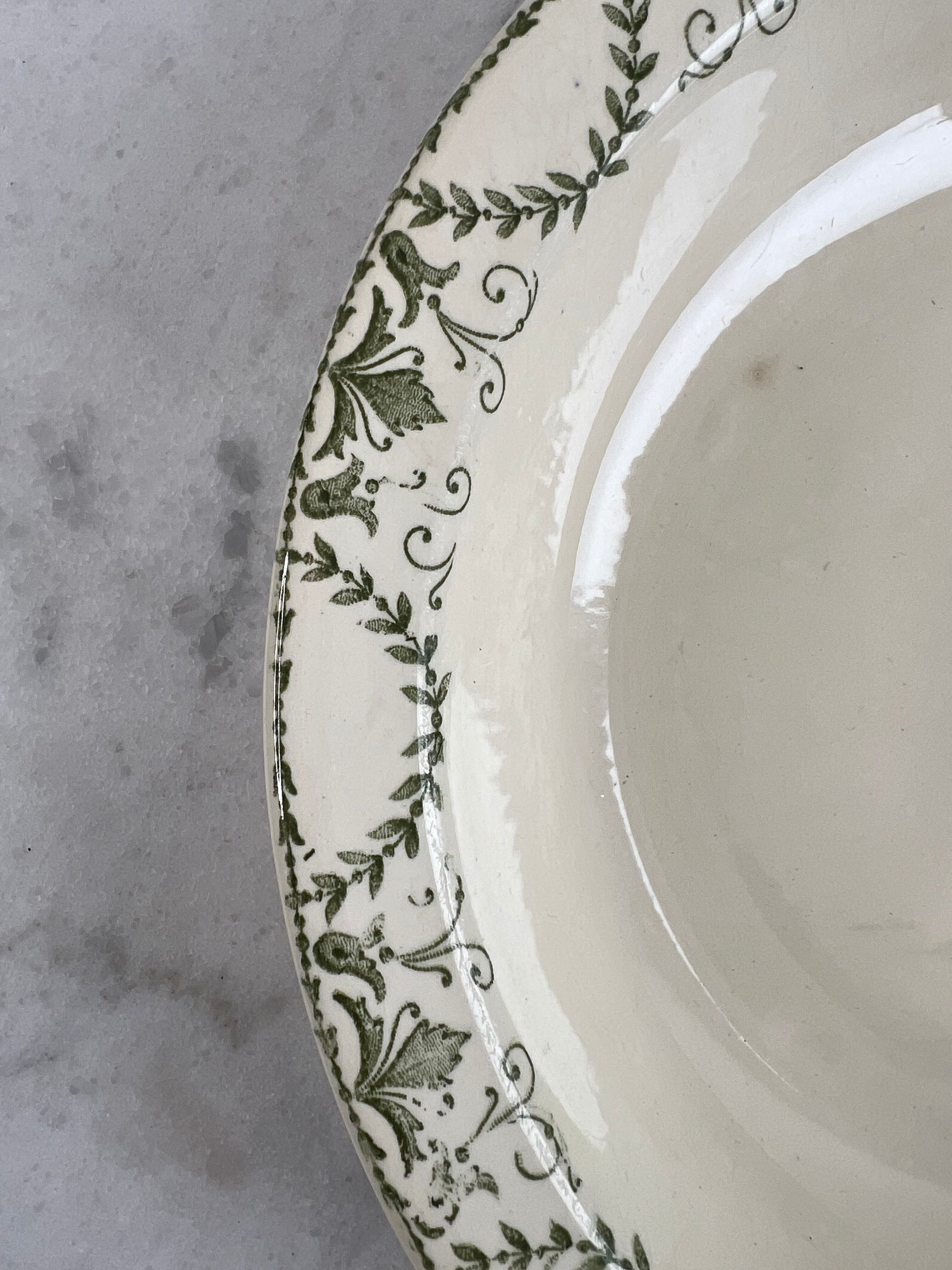 Iron earth large dish Sarreguemines Thérèse
