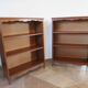 Set of 2 bibus 3 levels - oak color - bookcase shelves