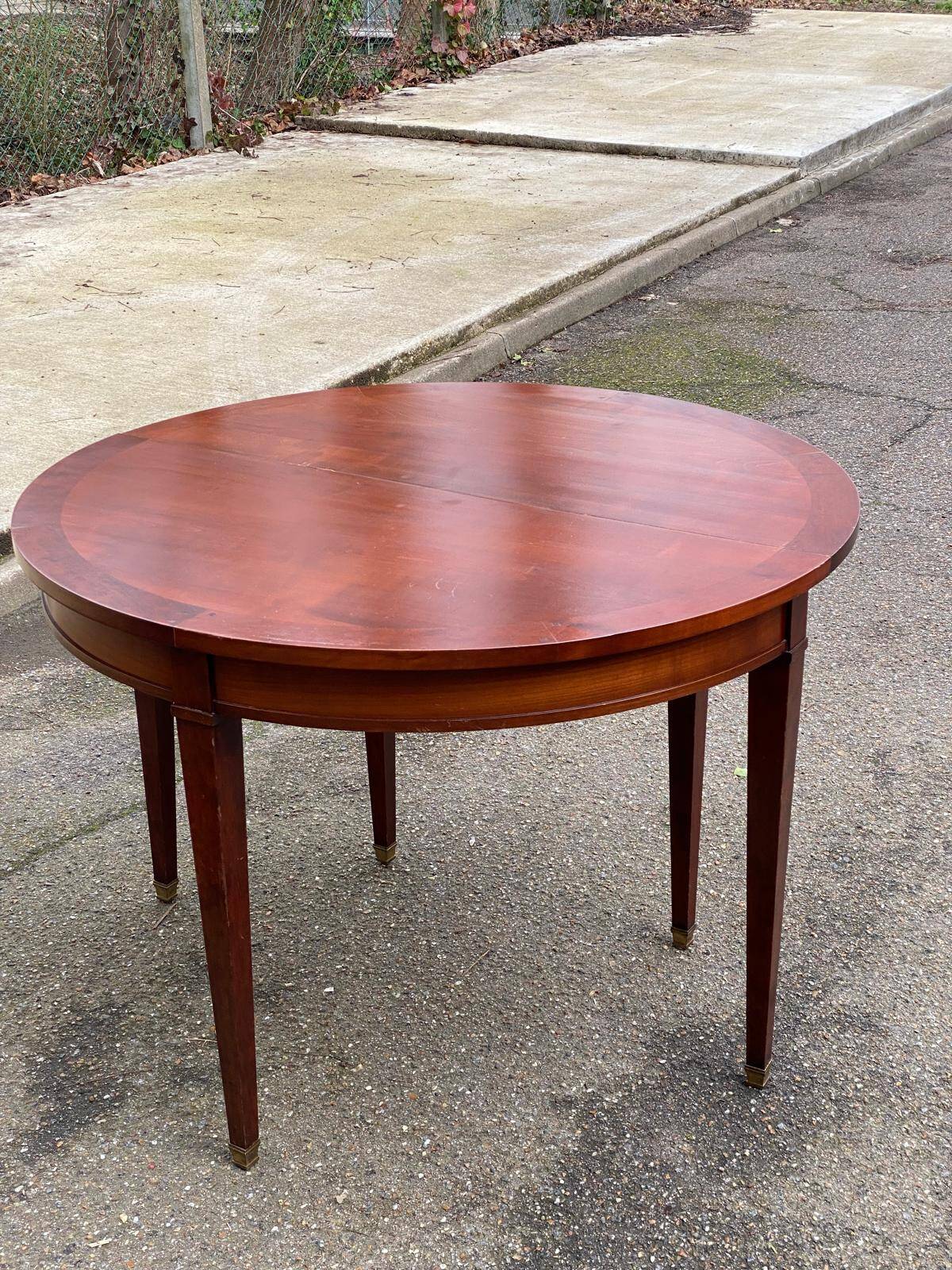 19th-century wooden extendable console table with 3 extensions.