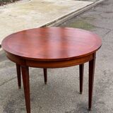 19th-century wooden extendable console table with 3 extensions.