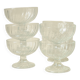 Dessert - fruit - ice cream cups in transparent glass