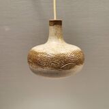 Small ceramic hanging lamp, by Danish Axel Larsen for his own company Axella,stamped inside the lamp