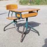 Vintage 1-seater school desk 50