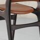 Model 89 Teak And Leather Chairs Erik Buch For Pol Dinesen, Denmark, 1960's set of 4