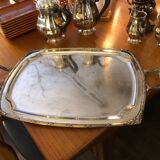 Silver metal tray