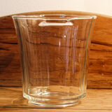 Transparent glass champagne bucket