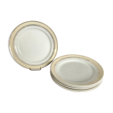Set of 6 flat plates Lunéville