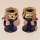 Pair of ceramic candle holders