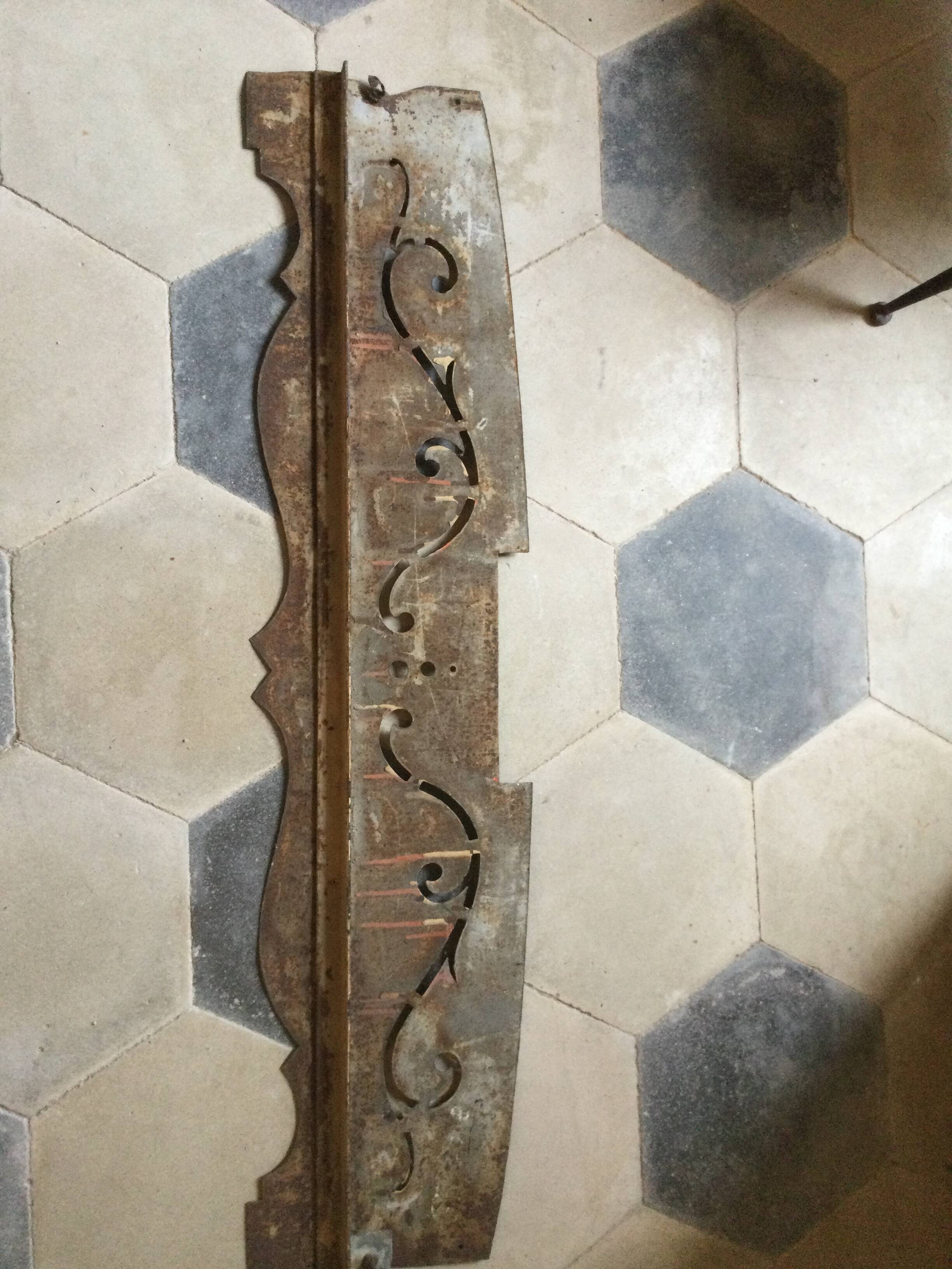 Ancient metal fronton