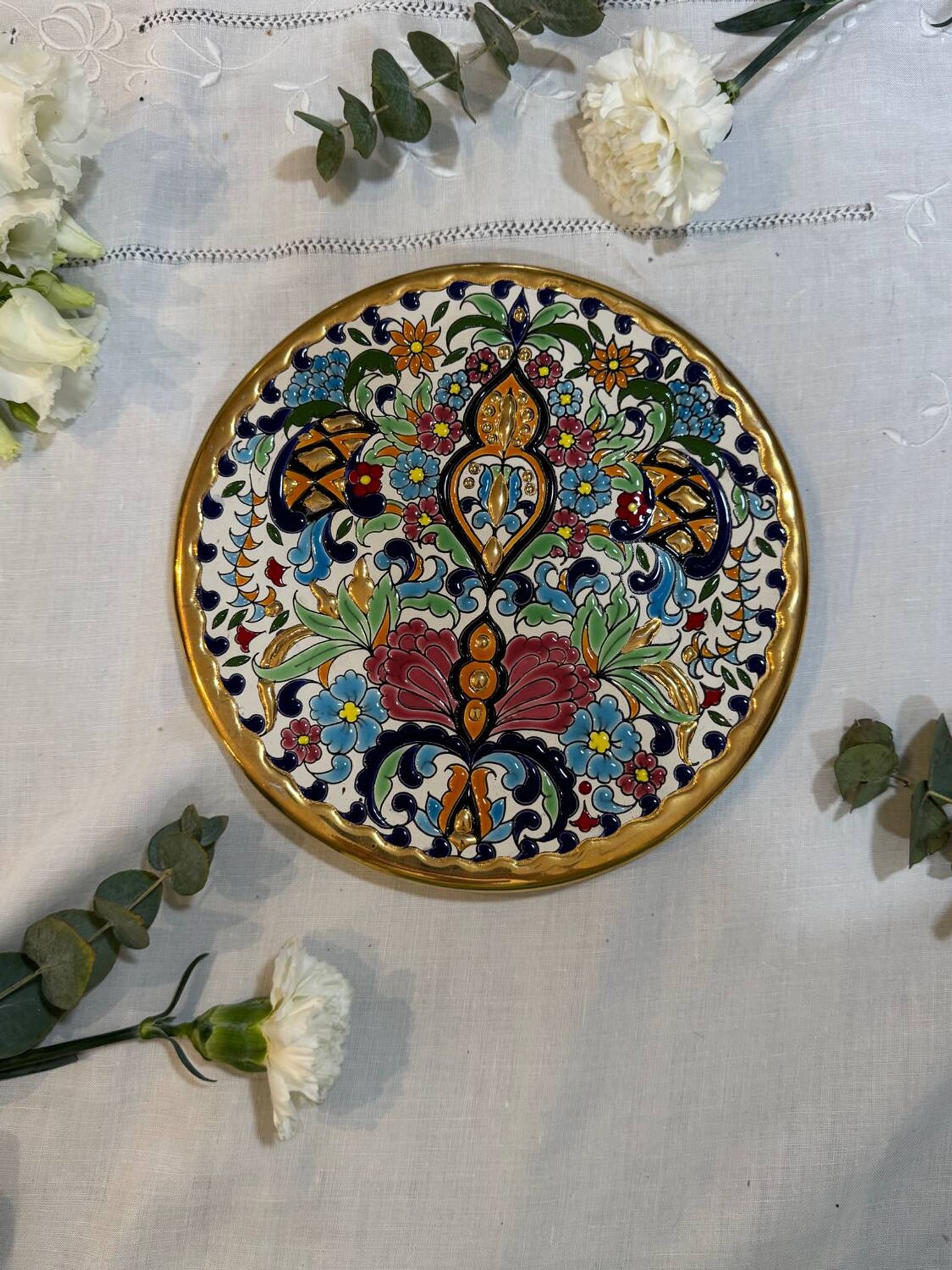 Assiette espagnole peint main