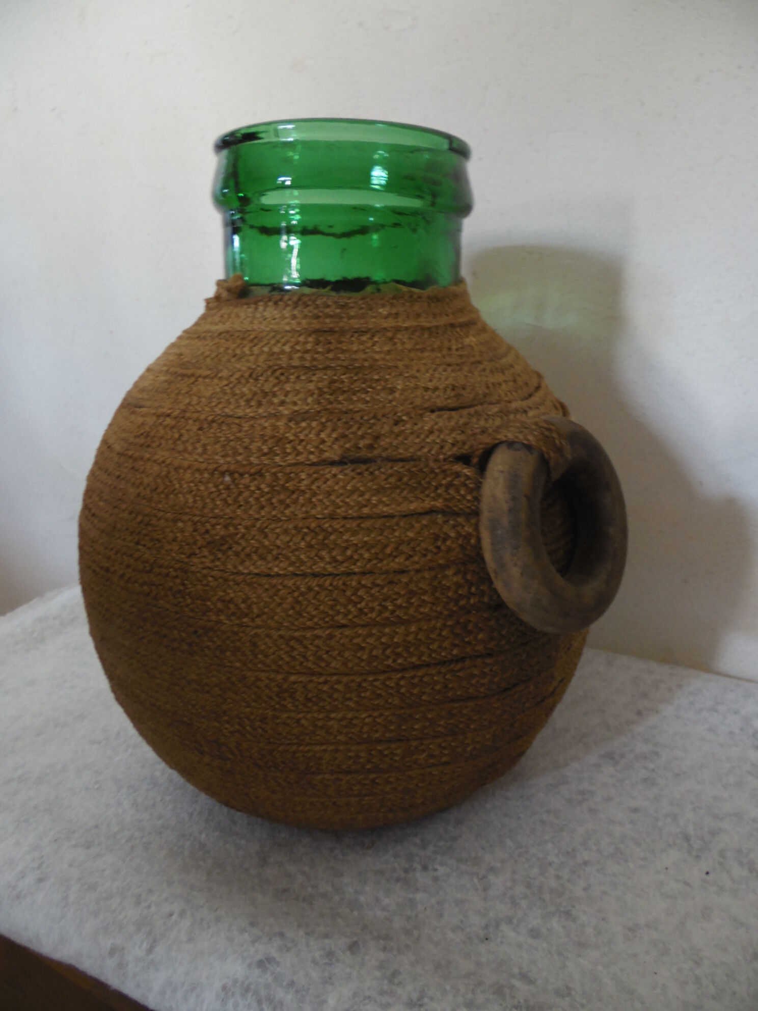 Canister in a jute dress