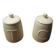 Ceramic pots with lid, coffee and tea