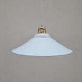 Enamelled sheet metal pendant light