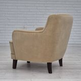 1970s, Danish lounge chair, original condition, furniture velour.