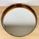 Miroir rond Syla 710 cerclage ambré