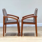Set of 6 Danish “Knife Chairs” by K.S, 1960s