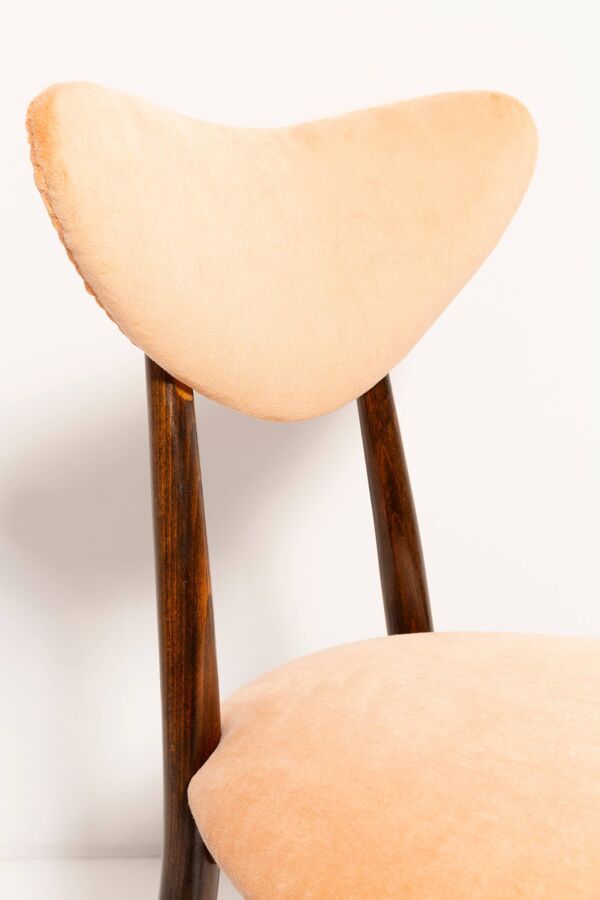 Chaise vintage orange en velours de coton, Europe, années 1960