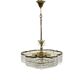 Vintage basket crystal chandelier Bakalowits & Söhne brass, Austria 1970s