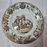 Assiettes en faïence sarreguemines : les Bretons