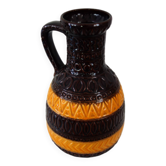 Vase de sol vintage décor Alger manufacture Bay, Allemagne 1960