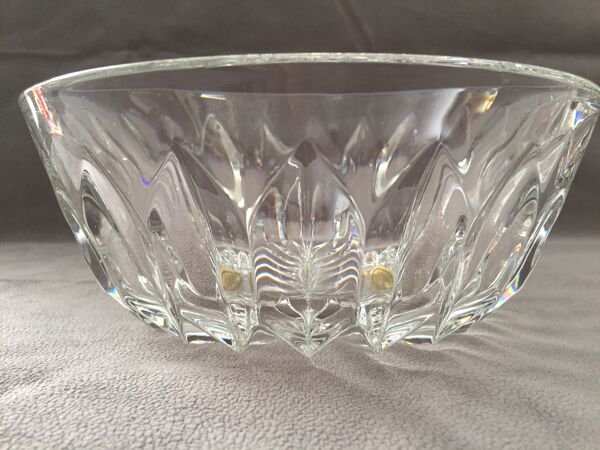 Coupe centre de table en cristal taille villeroy & boch