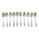 10 silver coffee or tea spoons - around 1900 - 17 g/spoon