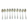10 silver coffee or tea spoons - around 1900 - 17 g/spoon