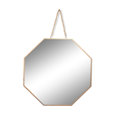 Vintage brass mirror