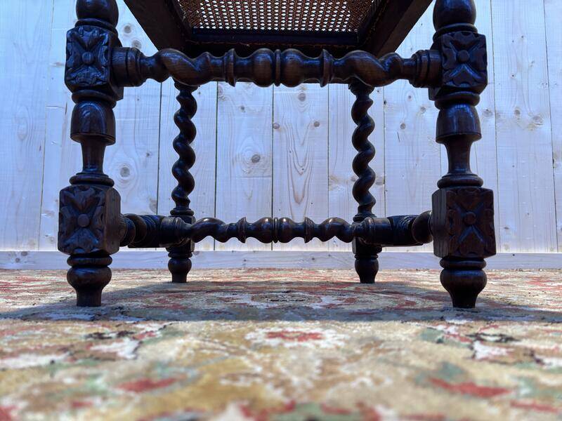 Set of 4 Renaissance cane chairs.