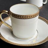 4 Moka Cups and their saucer – Limoges Porcelain